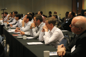 Attendees listening attentively to the Speaking Presentations