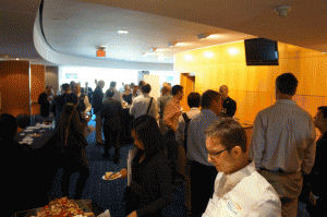Nothing like some wine and cheese to get people networking