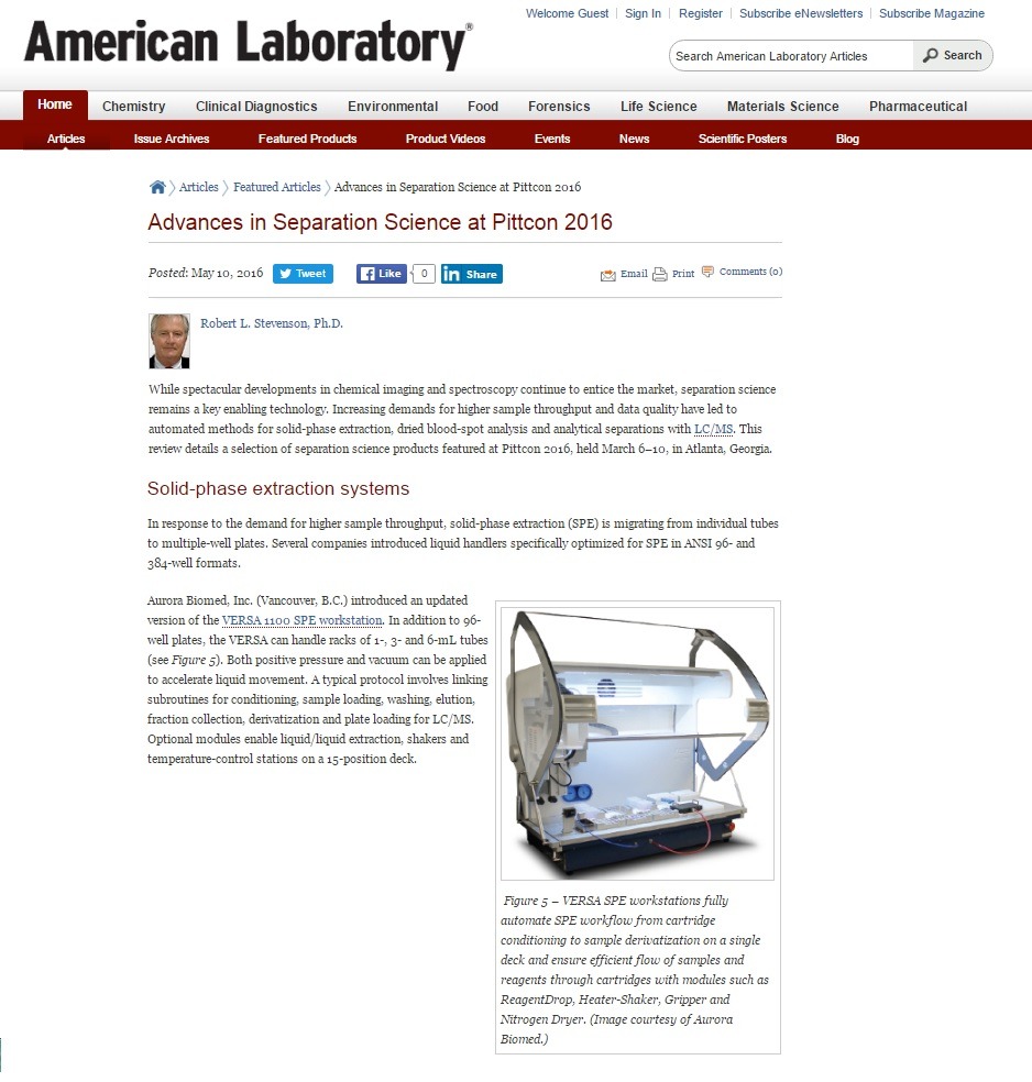 Aurora Biomed Lab Automation Automated Liquid Handling Equipment