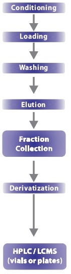 Solid Phase Extraction flowchart