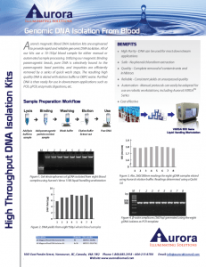 AB Magpure Blood DNA Isolation kit VERSA Automated DNA / RNA Extraction Workstation