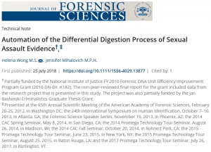 Automation of the Differential Digestion Process of Sexual Assault Evidence