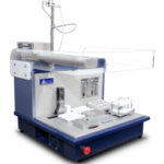 VERSA 110 LLE with Safety Bar, This single-channel automated liquid handling platform with precise XYZ targeting, dual pump pipetting module, DNA and Cells. For 96 well plates and 384 well plates.