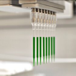 Modules & Accessories, 8-channel pipette head, equipped to your liquid handler for lab automation. For 96 well plates and 384 well plates.