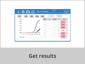 UltraFast QPCR (FQ-8A) PCR test, Record Display, Get results.