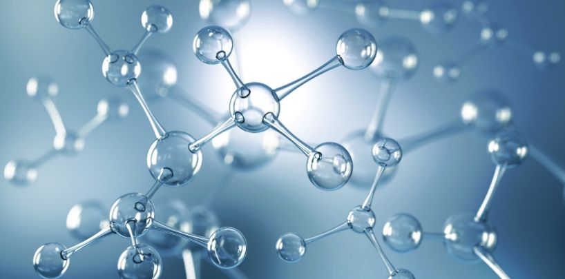 An creative imagining of compounds being analyzed for Atomic Absorption Spectrometry