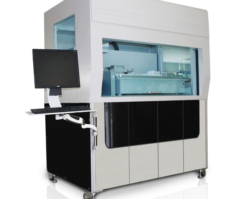 VERSA 2100 has a 45-position modular deck configuration with options such as magnetic bead vortex, temperature control module and ReagentDrop that allows optimization of a variety of protocols including RNA and DNA extraction for high throughput applications.
