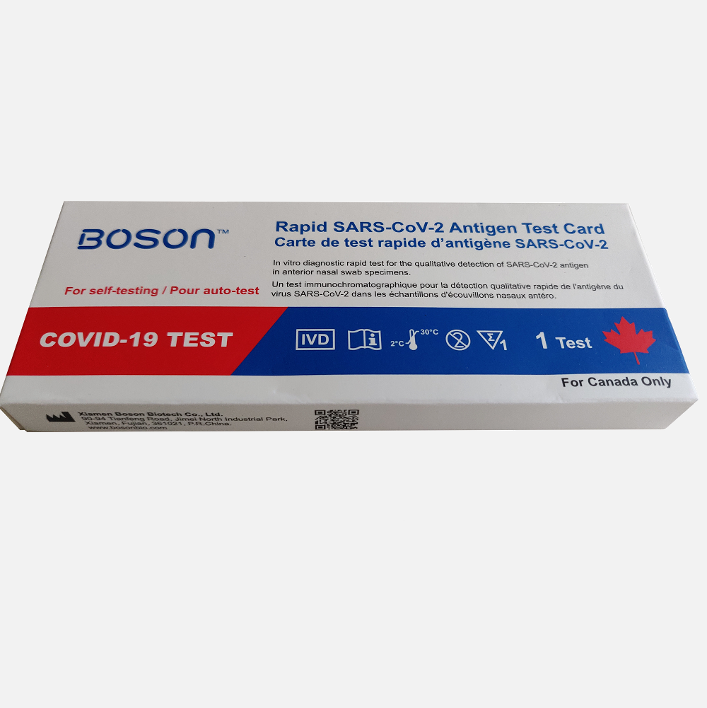 boson rapid SARS-Cov-2 Antigen Test Card